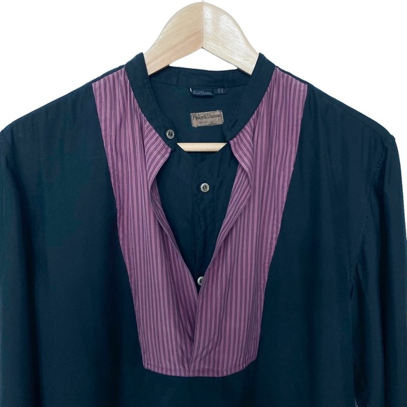 Vintage Pinky & Dianne 100% Silk Long Sleeve Tunic Top XS - Picture 3 of 9